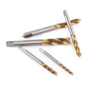 5* HSS Titanium Screw Thread Metric Spiral Plug Tap Drill Bit Hand Tool M3-M8 cv
