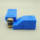 HDMI TX/RX Adapter CAT6 CAT5e Blue HD 1080P Transmitter HDMI Extender Signal