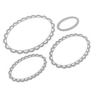 4PCS Oval Cutting Dies Stencil For DIY Scrapbooking Embossing Decor Craft SN9F