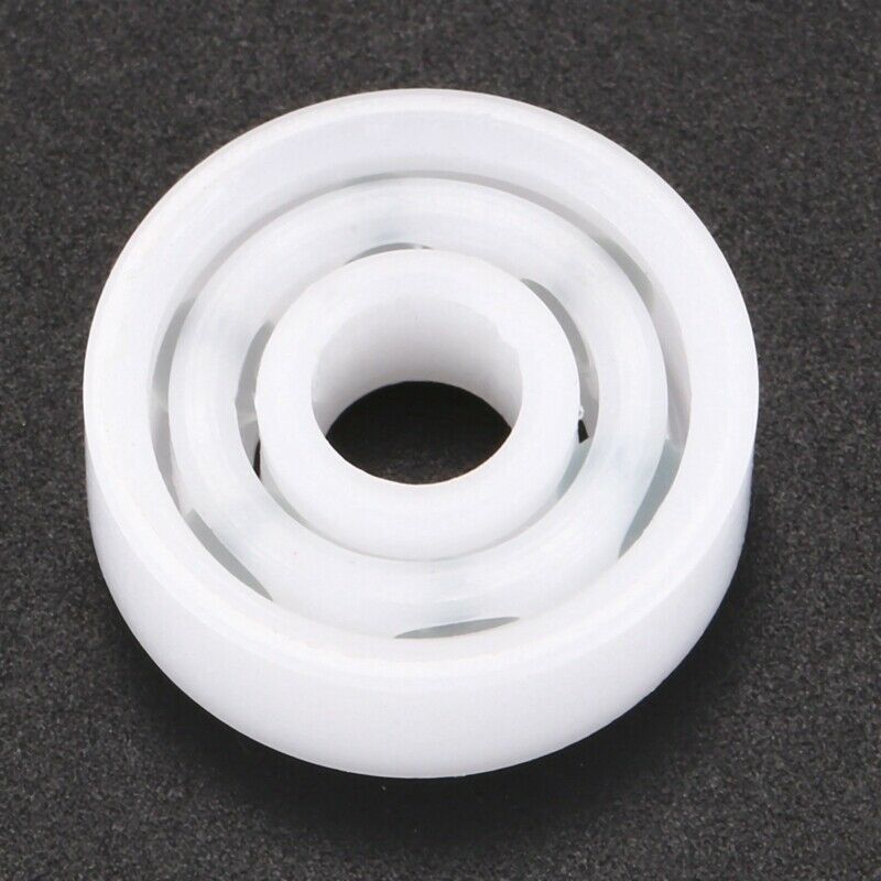 1 x 626 deep groove ball bearing plastic glass 6 * 19 * 6mm, white