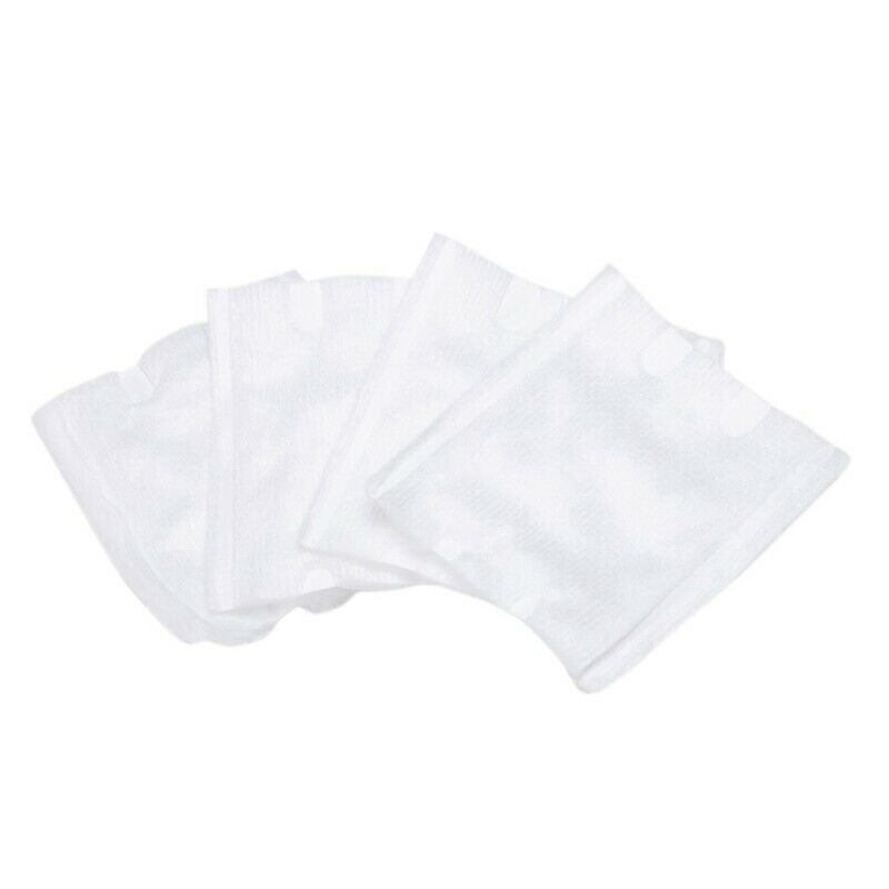 100 Pcs White Rectangle Facial Clean Bag Type Cotton Pads T2I7
