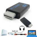 3.5mm Audio Output Jack Wii to HDMI Wii2HDMI Full HD FHD 1080P Converter Ad