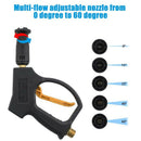 Pressure Washer Spray-Gun, 5000 Psi With A Adjustable Pressure Washer Nozzl
