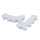 2pcs Gel Toe Separator Hallux Valgus Corrector Straightener Form (White)