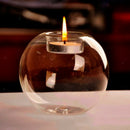 4pcs 8cm Glass Tea Light Candle Holder Tealight Candle Holder Candlestick