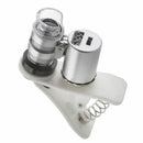 Universal 60X Zoom Cell Phone Loupe Microscope Lens LED Magnifier Micro Camera