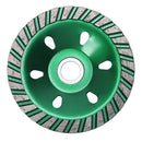 1Pc 4 Inch Concrete Diamond Wheel Green Diy Grinding Disc For Cutting Marbl