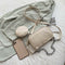 Alligator Leather Handbag Purse Women Sling Crossbody Shoulder Bag (Beige)