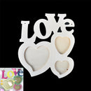 Lovely Wooden Hollow Love Photo Picture Frame Home Decor Art DIY Craft VQ JR