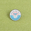 Cartoon Round Letters Enamel Brooch Jacket Clothes Sweater Backpack Badges A