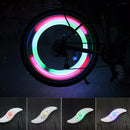 LED Bicycle Rim Tire Wheel Spoke String Strip Bike Flash Light Blue