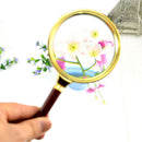 New 80mm Handheld 10X Magnifier Magnifying Glass Loupe Reading Jewelryã€NME