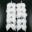 White Feather Angel Wings Christmas Tree Decoration Hanging Xmas Ornament 10pcs