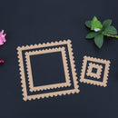 4pcs Square Craft Composite Die Cutting Stencil Scrapbooking Xmas Gift