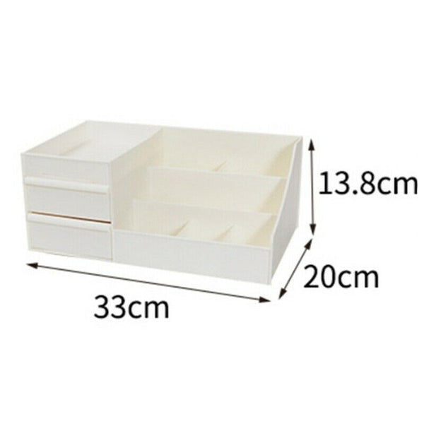 Makeup Organizer Two-Layers Jewelry Box Cosmetic Organizer Makeup Box LipstiH6V7