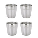 4 Pcs Stainless Steel Tumbler Double Wall Beer Milk Cup Picnic Office Travel Mug