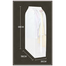 Wardrobe Storage Bags Transparent Garment Cover Case Dustproof Covers (L  A