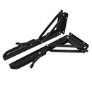 2pcs Triangular Folding Bracket Metal Release Catch Support Shelf (8 inch)