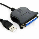 IEEE 1284 25-Pin Parallel  Ports To USB2.0 Printer Cable USB To Parallel Adapter