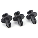 50pcs 6 mm Auto Car Bumper Fender Retainer Push Black Plastic Clips FastenLJ