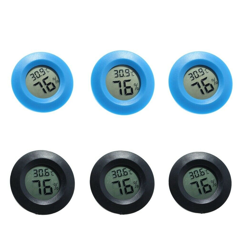 6pcs Reptile Thermometer Humidity Hygrometer For Reptile Gecko Turtle Tank
