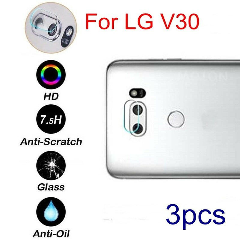 3PC Anti-Scratch Back Camera Lens Protector Film Guard Tempered Glass For LG V30