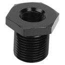 Black Aluminum Alloy Threaded Oil Filter Connector Adapter for Automotive Car