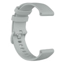 18mm Silicone Wristbands Strap Belt w/Buckle for Garmin Vivomove 4S (Grey) A