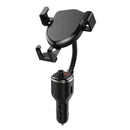 Car Phone Holder Wireless Charger Support Dual USB Charging  MP3 FM Transmitter