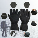 Winter Electric Heated Glove Rechargeable Battery Warm Hand Sport Black+Gray