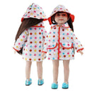 Rainbow Dot Raincoat Hat Clothes For 18in Girl Our Generation_Doll U0X8 I2S E7W5