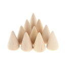 Necklace Finger Rings Jewelry Display Stand Holder Showing Rack Wooden Cones