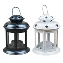Handle Candle Tealight Light Holder for Photograph Props Home Decor Black