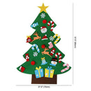 Kids Felt Christmas Tree Ornaments Xmas Gift DIY Door Hanging Wall Decor U5Q1