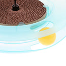 Pet Kitten Cat Ball Toys Rotating Cat Teaser Turntable Intelligence Cat Toys