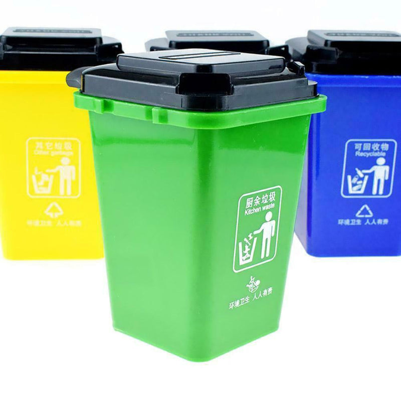 Kids Mini Trash Cans Storage Garbage Sorting Game Prop Puzzle Educational Toys