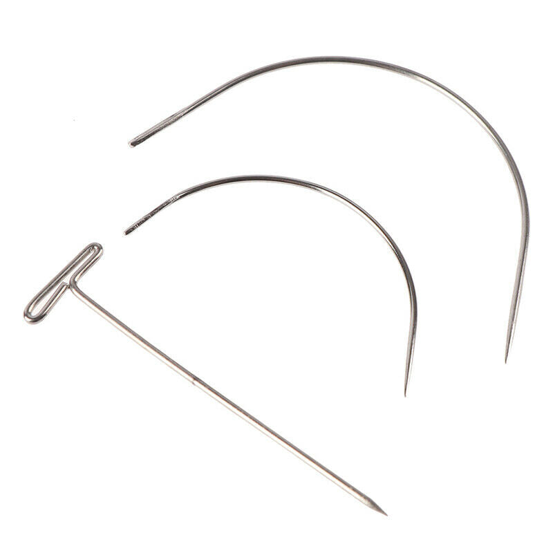 71pcs/set T Pins C Needles Wig Sewing Cord Holding Hair Extender Wig Blockin Kw