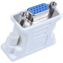DVI-I Male (24 +5) To VGA Female Adapter Converter White