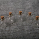 Empty Tiny Mini Clear Message Glass Bottles Vials With Cork x AU 22 28mm Q7 V1Q7