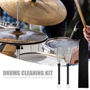 1 Pair Drum Brushes Long Handle Jazz Drum Musical Brushes with Storage Bag A