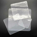 4pcs Silicone Strong Absorbability Plastic Fresh Food Wraps Seal (White)