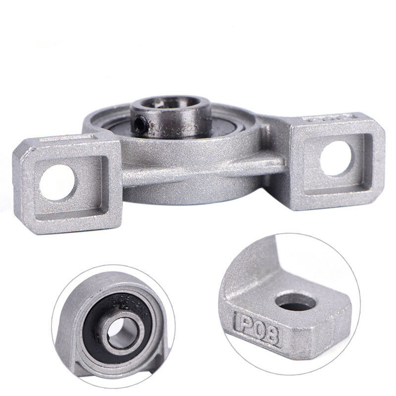 8mm Zinc Alloy Diameter Bore Ball Bearing Pillow Block Mounted Support Gw