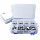 140Pcs 7-21mm 304 Stainless Steel Single Ear Stelpess Hose Clamp Assorted K