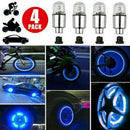 4 x LED Dragonfly Car Wheel Tyre Light Bulb Tire Air Valve Stem Cap Lamp Tool