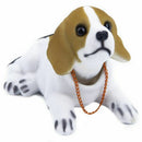 Car Decor Bobbing Head Beagle Nodding Dog Black White Light Brown J4C6