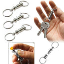 3PCS Detachable Removable Pull Apart Quick Release Keychain Key Rings Lots NM