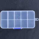 2Pcs 10-Slot Portable Plastic Resistors Electronic Component Case Box