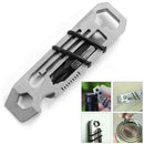 6 In 1 Edc Gadget Outdoor Camping Keychain Supplies Bottle Opener Multi-Fun