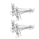 20pcs 3 way T Shape Fishing Accessories Luminous Beads Fishing Equipments