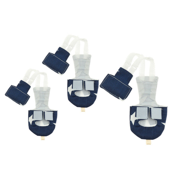 Set Of 3 Birds Parrot Nappy Birds  For